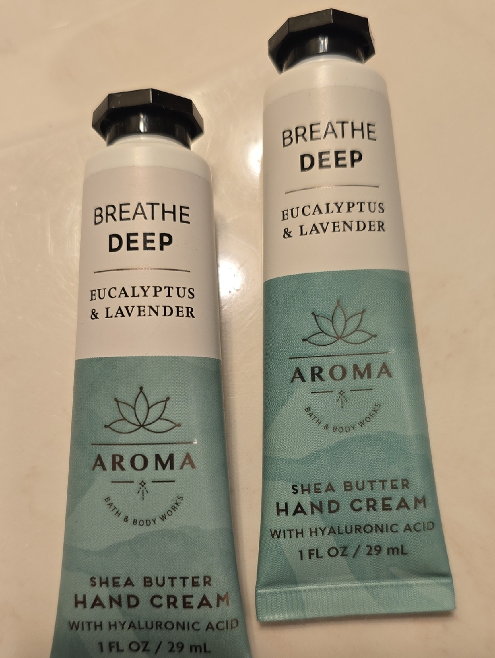 Bath & Body Works Aroma Shea Butter Hand Cream - Light Teal Set Of 2